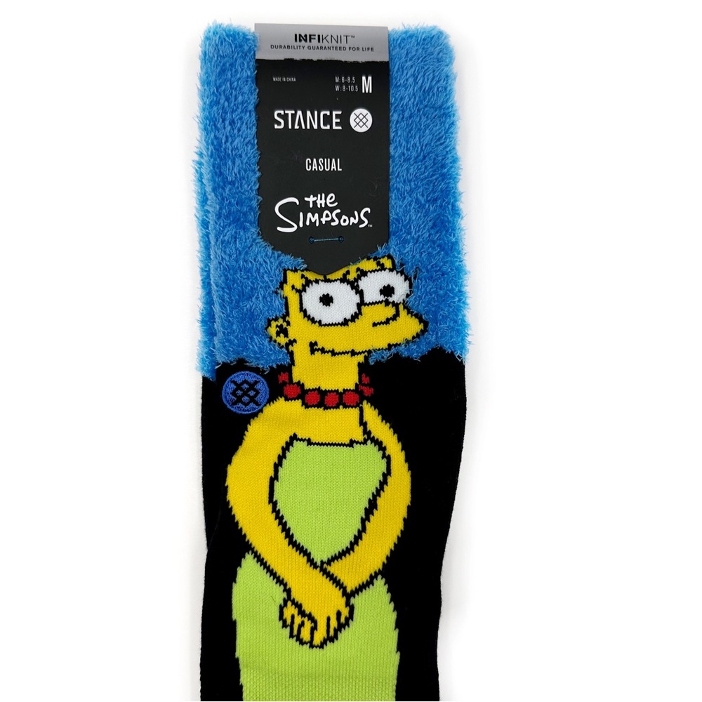 Stance Marge Simpson The Simpsons Crew Socks Mens Womens Size Medium - Picture 3 of 5